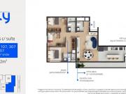 Apartamento de 3 quartos de 91 m² no Cabral