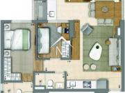 Apartamento de 63m c/ 2 dormitórios 1 suíte, terraço...