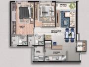 Apartamento de 70 m² útil para trazer o conforto de 2...