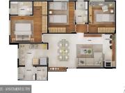 Apartamento de 83m² 3 quartos, 2 suítes e lazer completo