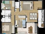 Apartamento de 94m² com 3 dorms 1 suíte, 2 vagas de...