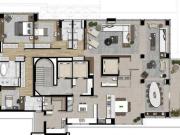 Apartamento de luxo semi mobiliado, com 307m2 privativos...