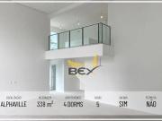 Apartamento Duplex com 4 suítes, 5 agas, com 338 m² em...