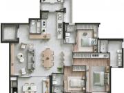 Apartamento Ecoville 3 Dormitórios 3 Suites 2 Vagas Face...