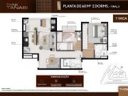 Apartamento em Água Branca, São Paulo/SP de 84m² 3...