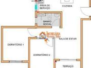 Apartamento em Água Chata, Guarulhos/SP de 44m² 2...