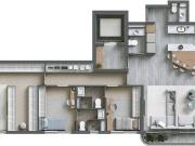 Apartamento em Alphaville de 142m², 3 suítes, 3 vagas,...