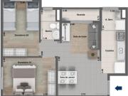 Apartamento em Centro, Niterói/RJ de 46m² 2 quartos à...