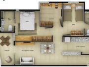 Apartamento em Edson Queiroz, Fortaleza/CE de 70m² 3...