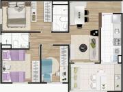 Apartamento em Jardim Torino, Cotia/SP de 69m² 3 quartos...