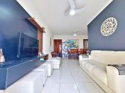 Apartamento em Jardim Três Marias, Guarujá/SP de 76m² 3...