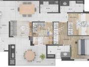 Apartamento em Obras com 3 Dormitórios, 75m² Excelente...