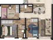 Apartamento em Osasco, com 3 quartos, 1 vaga, localizado...