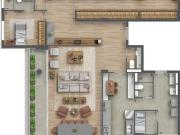 Apartamento em Perdizes com 4 Dormitórios 4 Suítes e 3 Vagas