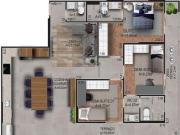 Apartamento em Praia Grande, Canto do Forte com 3...