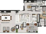 Apartamento em Quarta Parada, São Paulo/SP de 166m² 3...