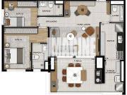 Apartamento em Quarta Parada, São Paulo/SP de 96m² 2...