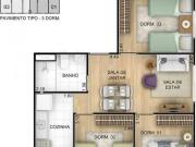 Apartamento no Jaraguá, 3 Quartos, 49m², Vaga de...