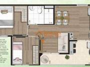 Apartamento em Vila Antonieta, Guarulhos/SP de 43m² 2...