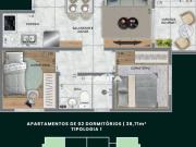 Apartamento em Vila Carrão, São Paulo/SP de 35m² 2...