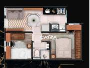 Apartamento em Vila Esperança, São Paulo/SP de 39m² 2...