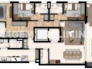 Apartamento em Vila Romana com 151.00 m², 3 quarto s, 3...