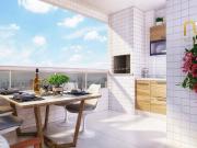 Apartamento em Vila Tupi, Praia Grande/SP de 64m² 2...