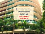 apartamento en alquiler 317 M2 Campo Alegre