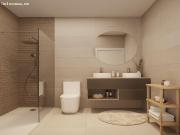 Apartamento en bloque norte con terraza y diseño exclusivo