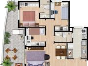 Apartamento Garden 03 dormitórios ESPECIAL 41 99710 4652