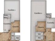Apartamento garden 2 quartos com suíte, varanda gourmet,...