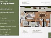 Apartamento Garden Capão Raso 3 Dormitórios 1 suite 1...