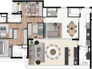 Apartamento Garden com 141m² 3 Suítes 2 Vagas a venda no...