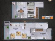 Apartamento Garden com 1 dormitório à venda, 38 m² por...