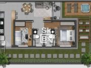 Apartamento Garden com 2 quartos à venda Gávea Sul...