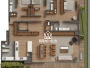 Apartamento Garden com 3 dormitórios à venda, 324 m² por...