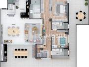 Apartamento Garden com 3 suítes, à venda no Alto da...