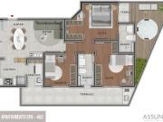 Apartamento Garden de 99,5m² 3 quartos, com 2 suítes