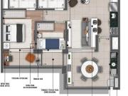 Apartamento Jardim Marajoara 2 Dormitórios c/ Suíte e...