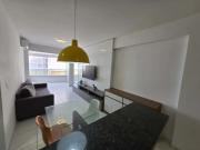 Apartamento locação na ponta d'areia 78m2 vista mar...