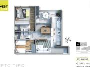 APARTAMENTO MERCÊS PRONTO 2 QUARTOS 70,13 M² 1 VG
