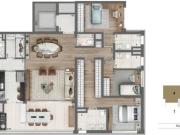 Apartamento Mobiliado à Venda em Moema São Paulo. Com 3...