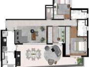 Apartamento Mobiliado a Venda em Vila Madalena com 3...