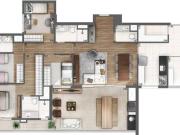 Apartamento Mobiliado a venda Vila Madalena SP 2 Suítes...