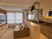 Apartamento mobiliado e equipado, andar alto, com...