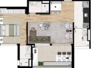 Apartamento Mobiliado em Pinheiros com 1 Quarto e 1 Vaga