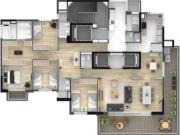 Apartamento Mobiliado no Jardim Paulista 3 Suítes e 4 Vagas