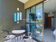 Apartamento Mobiliado no Mana Beach Clube em muro alto...