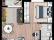 Apartamento Morumbi c/ 1 Dormitório c/ Terraço e Vaga de...