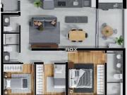 Apartamento na planta com 3 quartos 1 suíte à venda, 72...